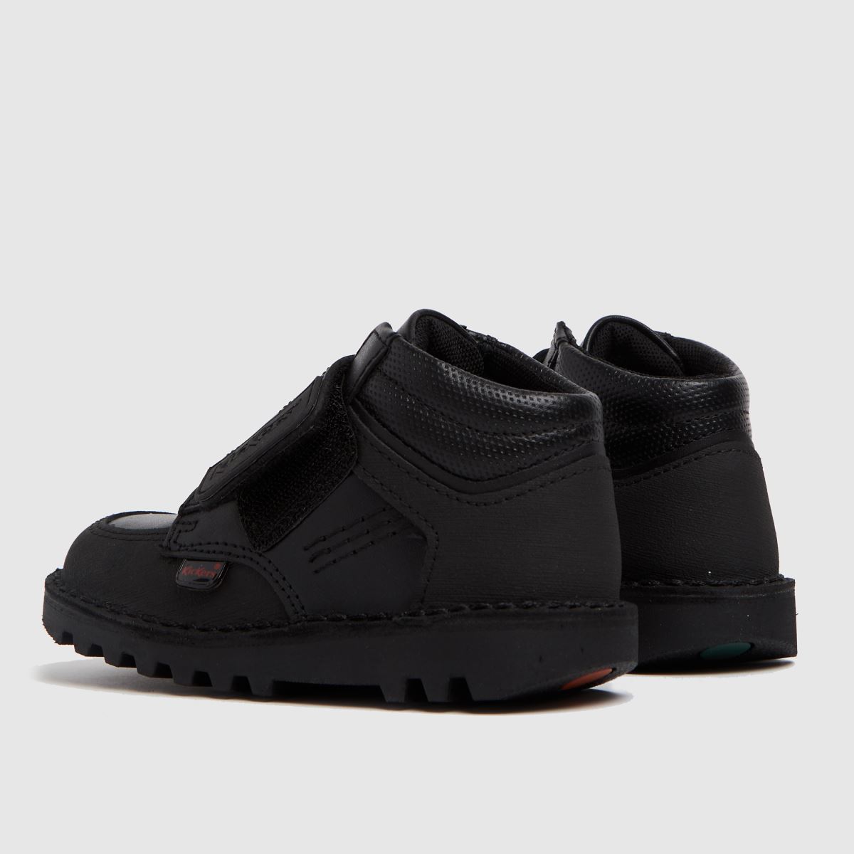 Kickers Mid Scuff Boys Toddler in Black
