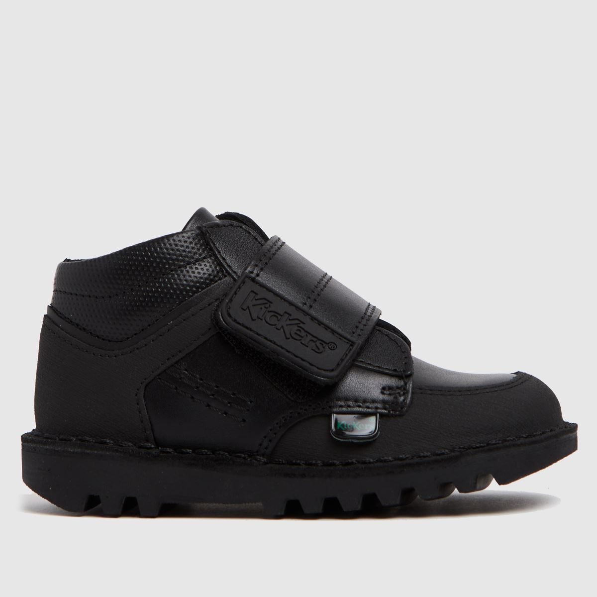 Kickers Mid Scuff Boys Toddler in Black