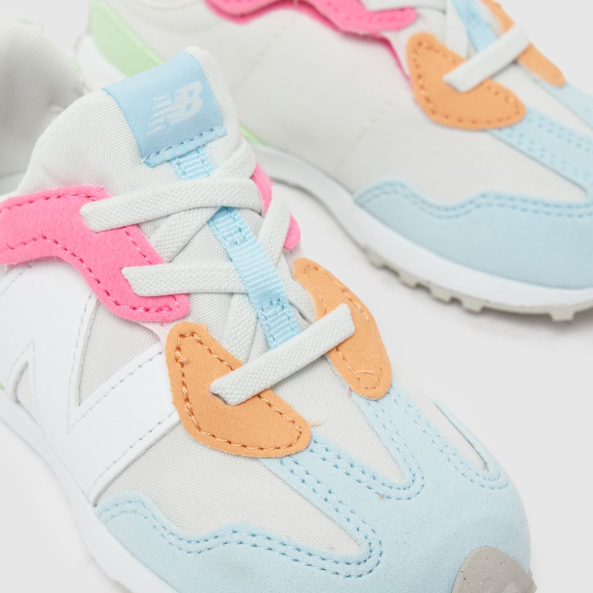 New Balance 327 Girls Toddler in White Multi