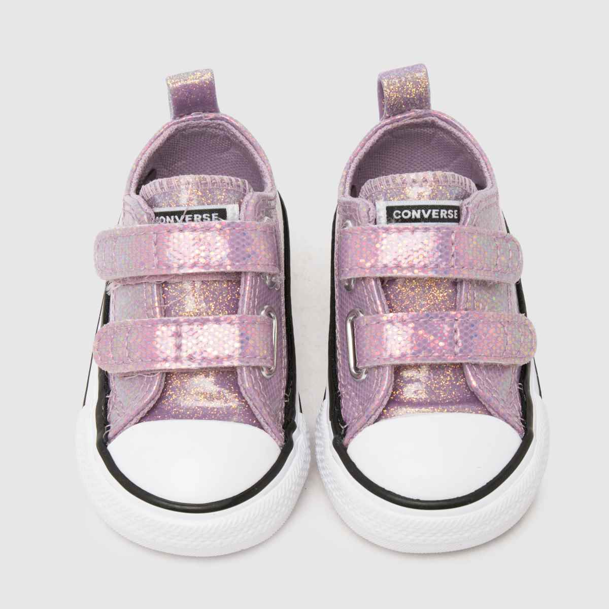 Converse All Star 2V Lo Glitter Girls Toddler in Lilac