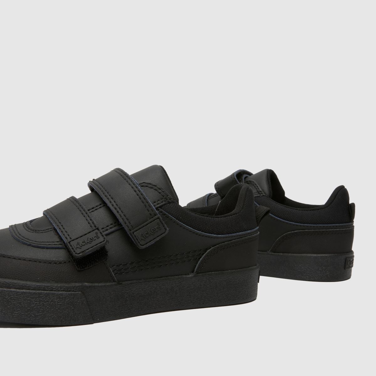 Kickers Tovni Scuff Lo Boys Junior in Black